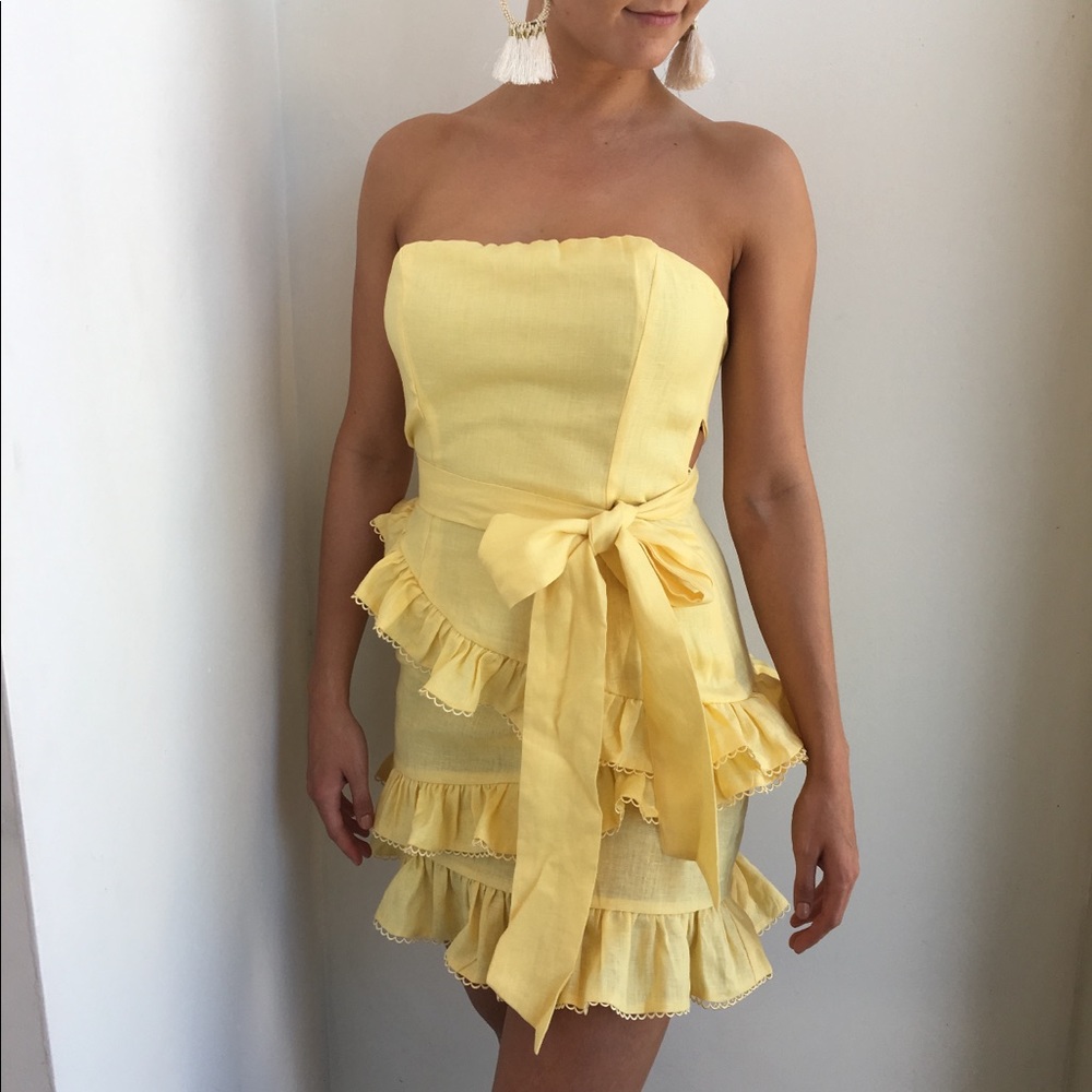Yellow Summer Mini Dress